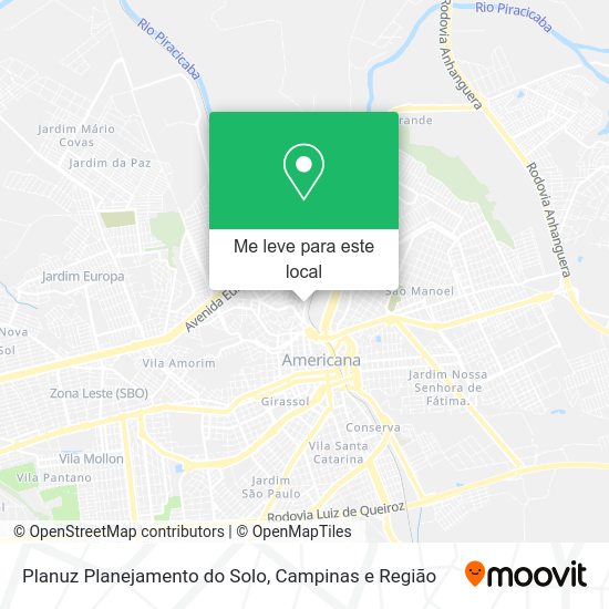 Planuz Planejamento do Solo mapa