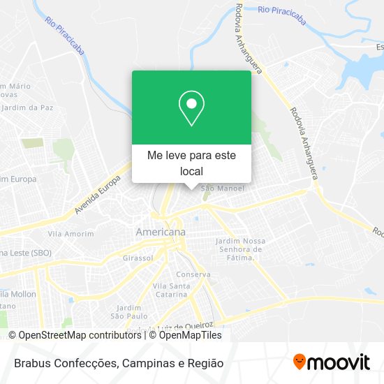 Brabus Confecções mapa
