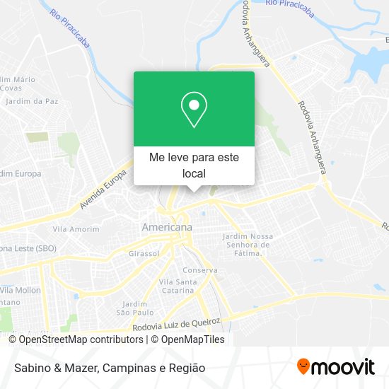 Sabino & Mazer mapa