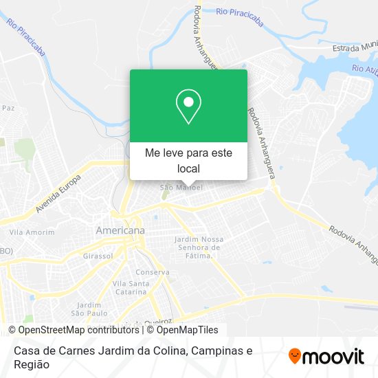 Casa de Carnes Jardim da Colina mapa