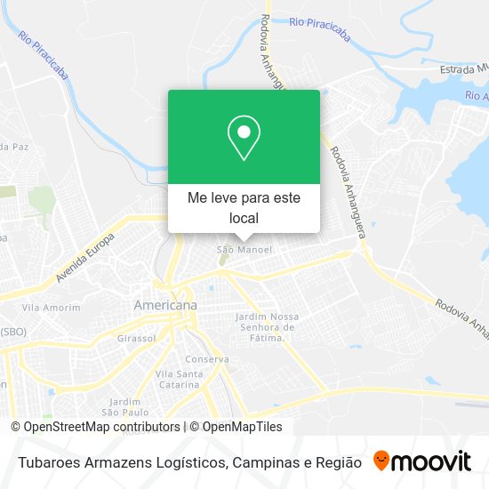 Tubaroes Armazens Logísticos mapa