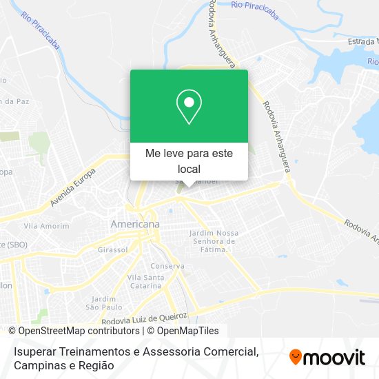 Isuperar Treinamentos e Assessoria Comercial mapa