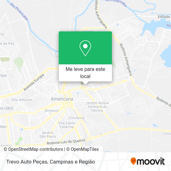 Trevo Auto Peças mapa