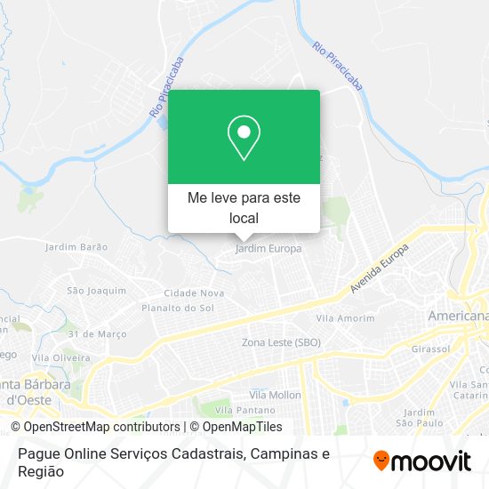 Pague Online Serviços Cadastrais mapa