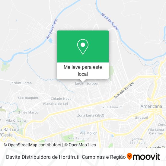 Davita Distribuidora de Hortifruti mapa
