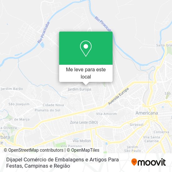 Dijapel Comércio de Embalagens e Artigos Para Festas mapa
