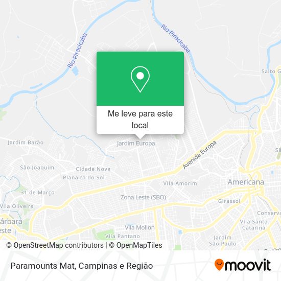 Paramounts Mat mapa