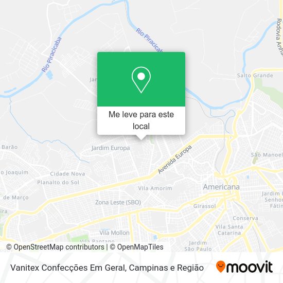 Vanitex Confecções Em Geral mapa