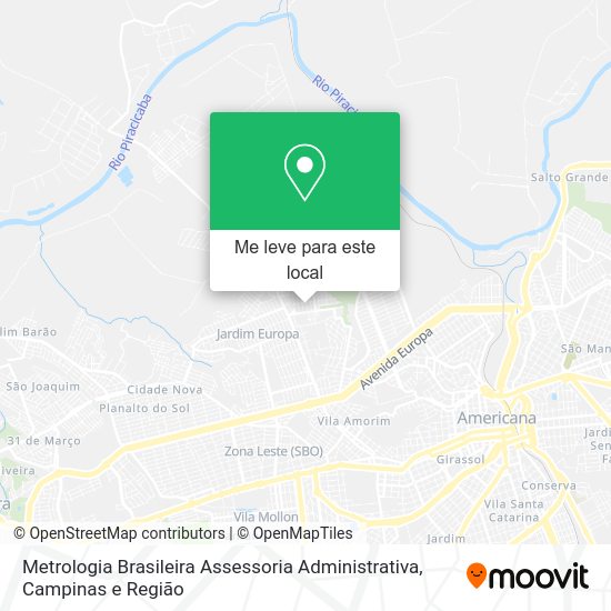 Metrologia Brasileira Assessoria Administrativa mapa
