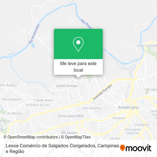 Lessa Comércio de Salgados Congelados mapa