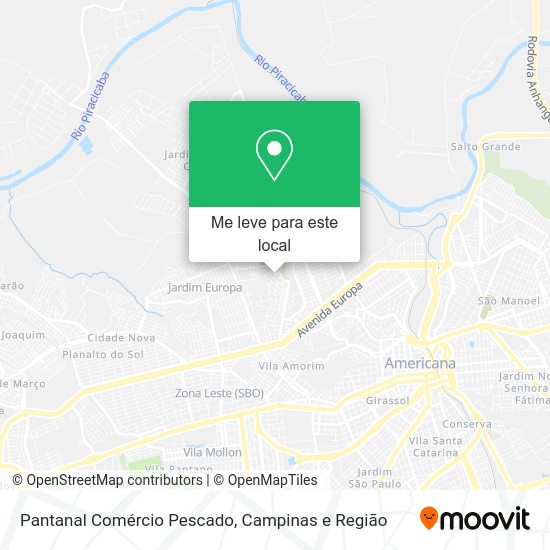 Pantanal Comércio Pescado mapa