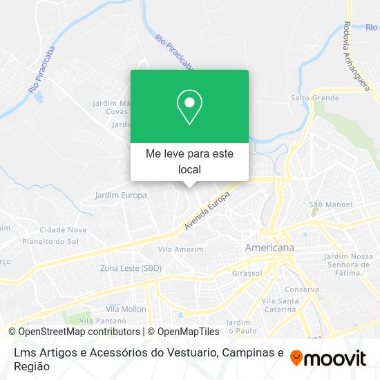 Lms Artigos e Acessórios do Vestuario mapa