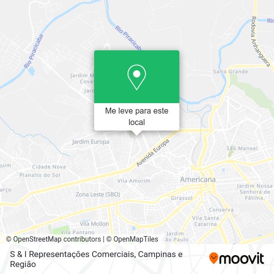 S & I Representações Comerciais mapa