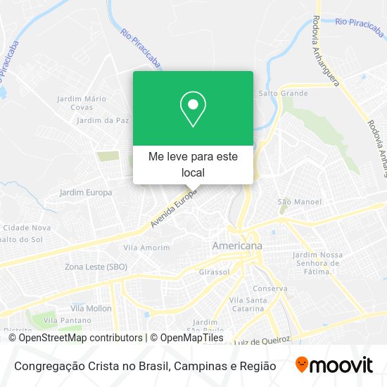 Congregação Crista no Brasil mapa