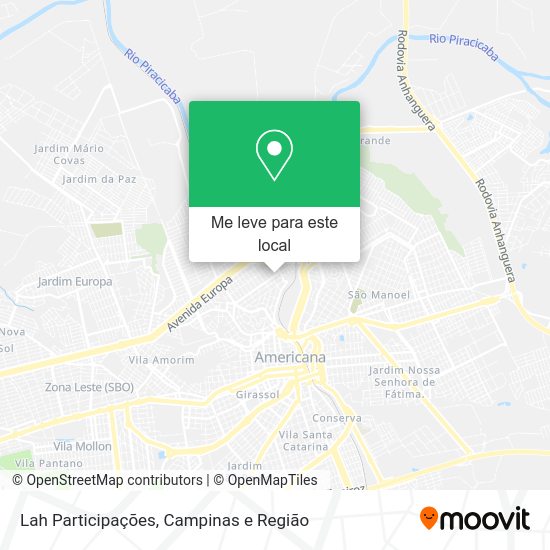Lah Participações mapa