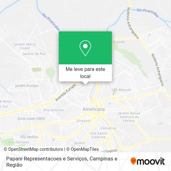 Papani Representacoes e Serviços mapa