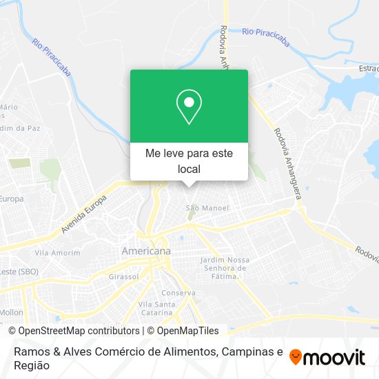 Ramos & Alves Comércio de Alimentos mapa
