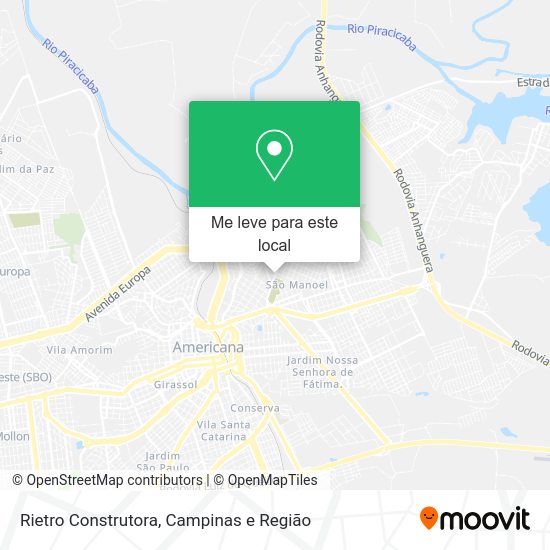 Rietro Construtora mapa