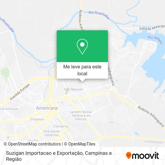 Suzigan Importacao e Exportação mapa