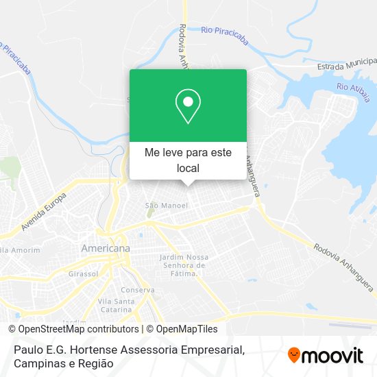 Paulo E.G. Hortense Assessoria Empresarial mapa