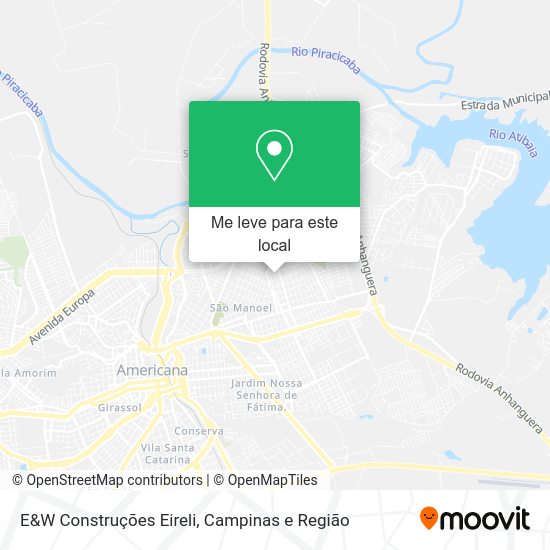 E&W Construções Eireli mapa