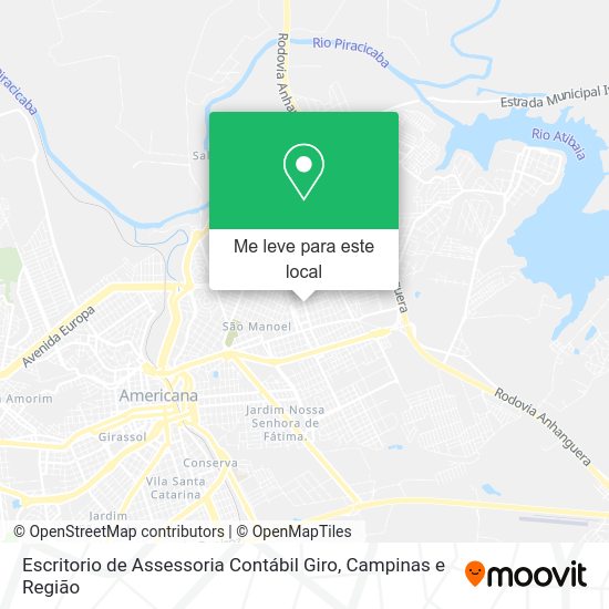 Escritorio de Assessoria Contábil Giro mapa