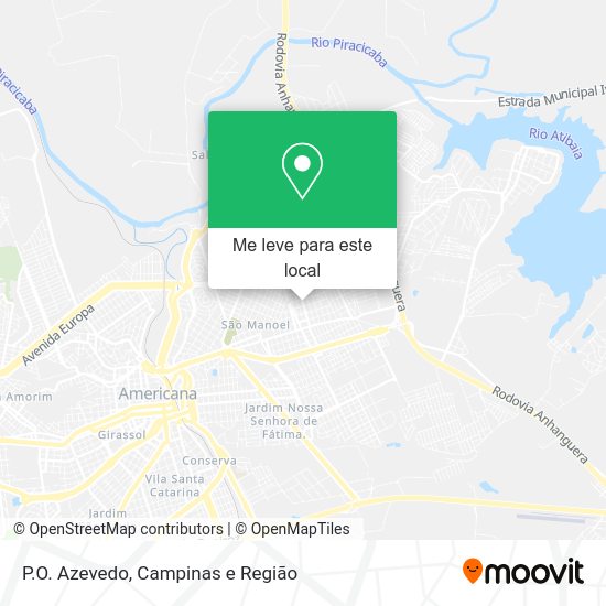 P.O. Azevedo mapa