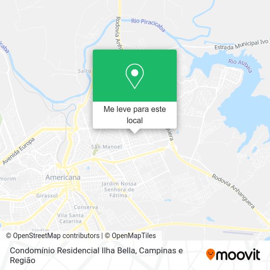 Condomínio Residencial Ilha Bella mapa