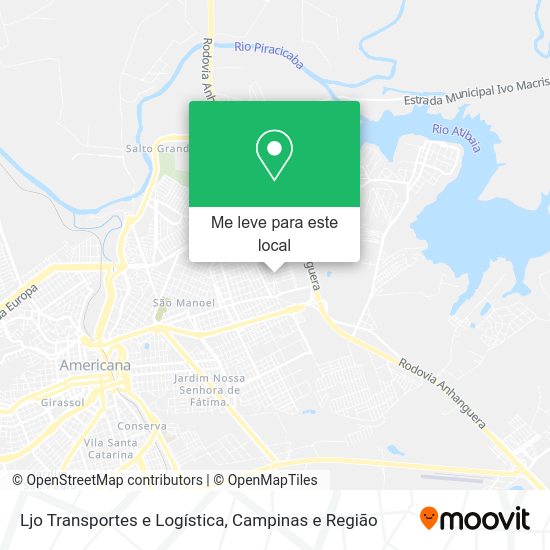 Ljo Transportes e Logística mapa