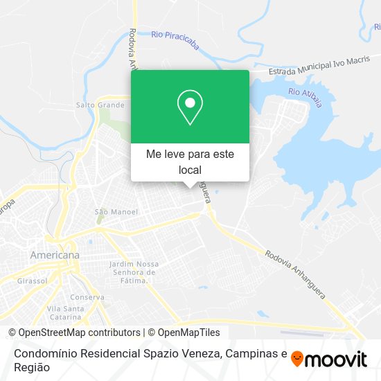 Condomínio Residencial Spazio Veneza mapa