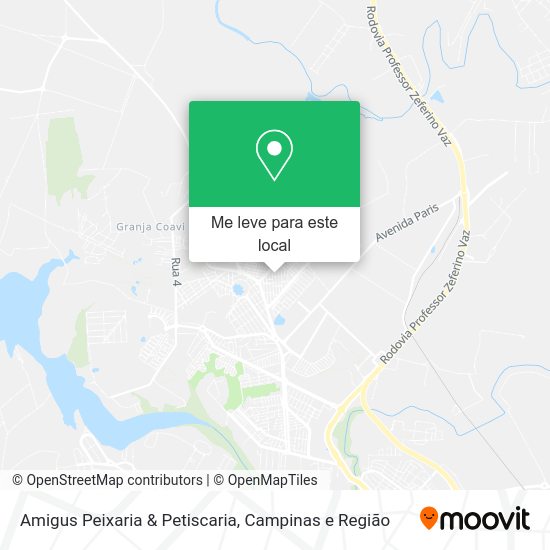 Amigus Peixaria & Petiscaria mapa