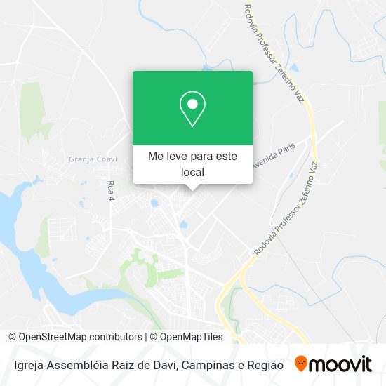 Igreja Assembléia Raiz de Davi mapa