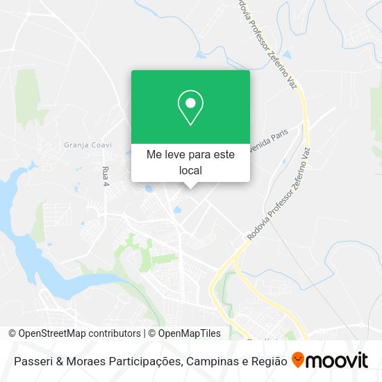 Passeri & Moraes Participações mapa
