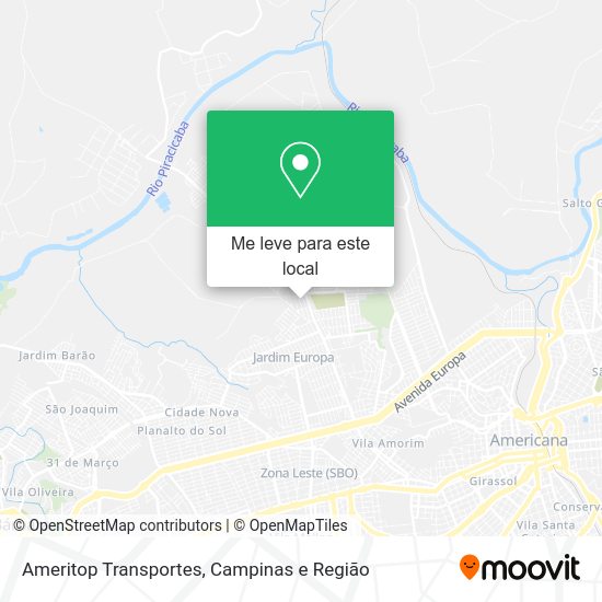 Ameritop Transportes mapa