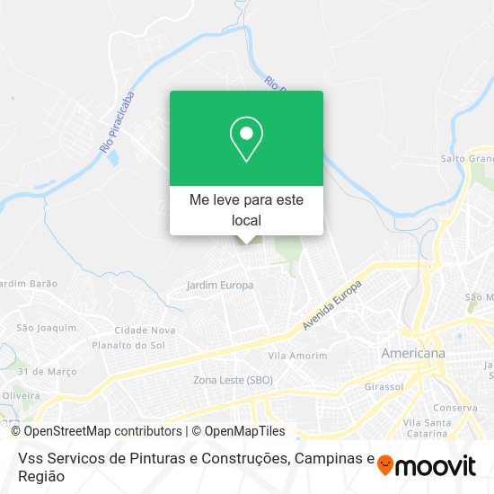 Vss Servicos de Pinturas e Construções mapa