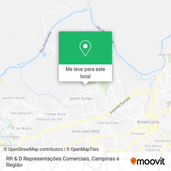 RR & D Representações Comerciais mapa
