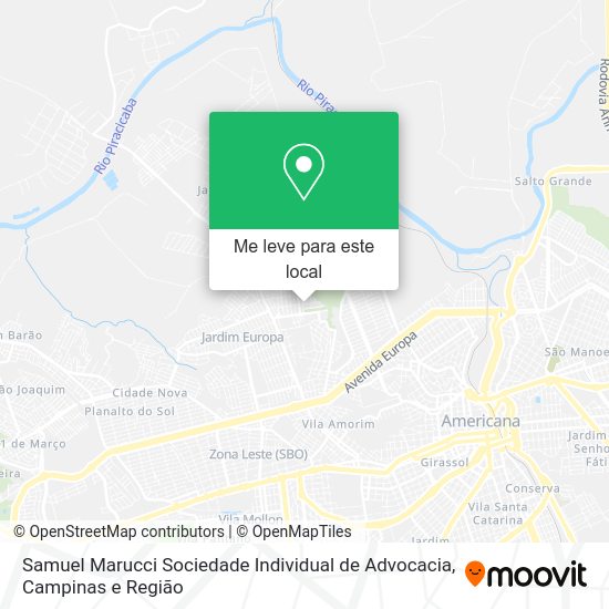 Samuel Marucci Sociedade Individual de Advocacia mapa