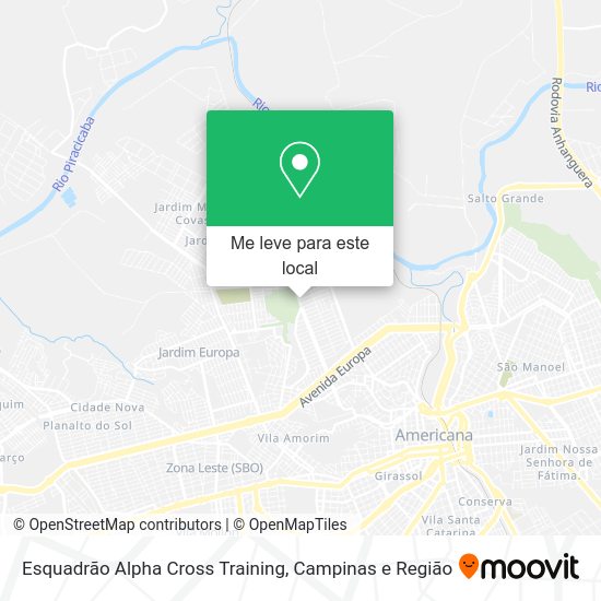 Esquadrão Alpha Cross Training mapa