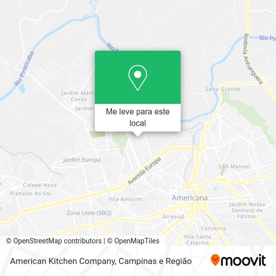 American Kitchen Company mapa