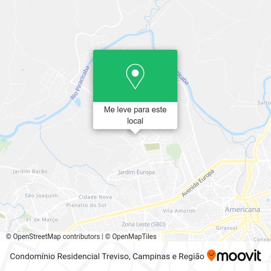 Condomínio Residencial Treviso mapa