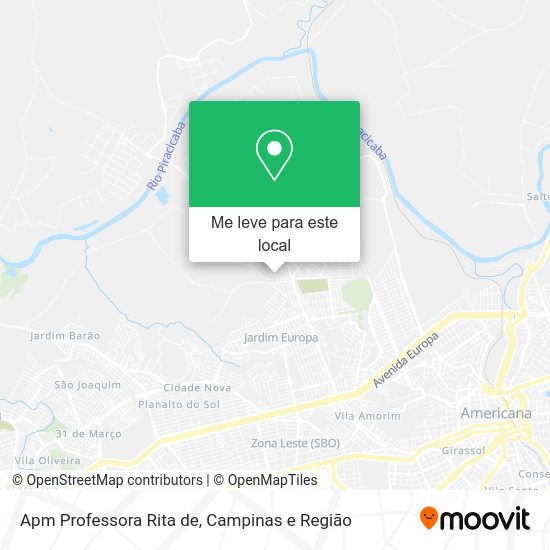 Apm Professora Rita de mapa