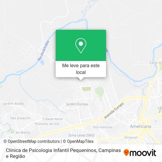 Clínica de Psicologia Infantil Pequeninos mapa