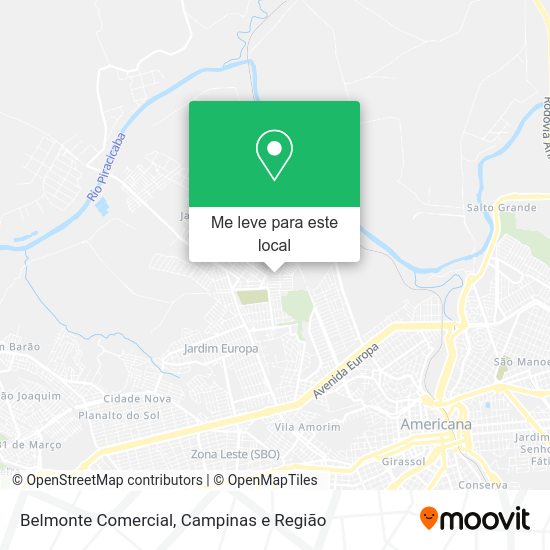 Belmonte Comercial mapa