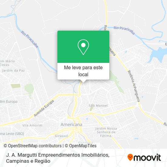 J. A. Margutti Empreendimentos Imobiliários mapa