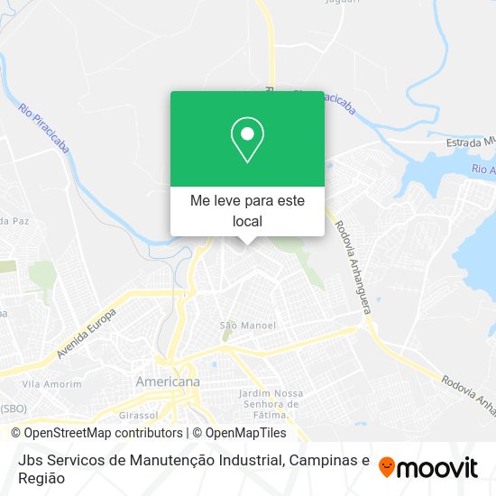 Jbs Servicos de Manutenção Industrial mapa