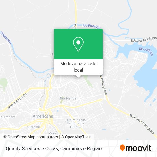 Quality Serviços e Obras mapa