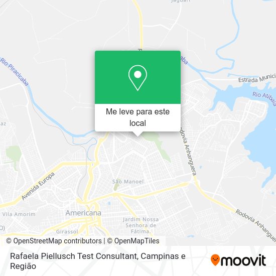 Rafaela Piellusch Test Consultant mapa