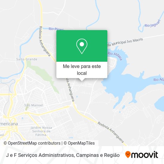 J e F Serviços Administrativos mapa