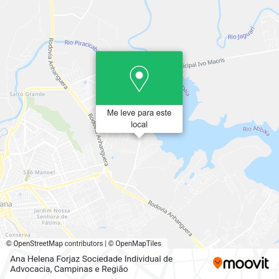 Ana Helena Forjaz Sociedade Individual de Advocacia mapa