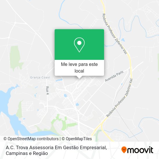 A.C. Trova Assessoria Em Gestão Empresarial mapa